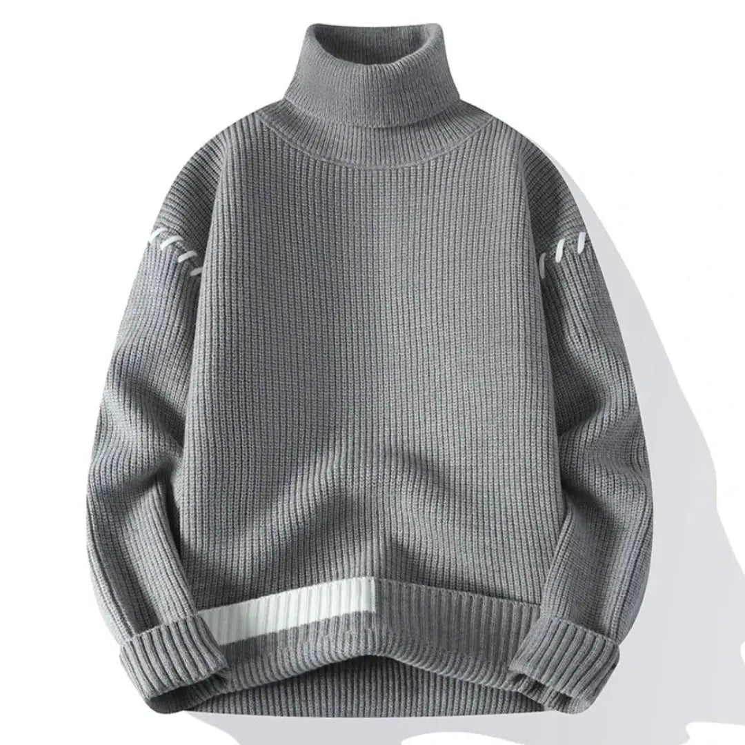 Men's Patchwork Knit Sweater
