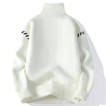 Men's Patchwork Knit Sweater