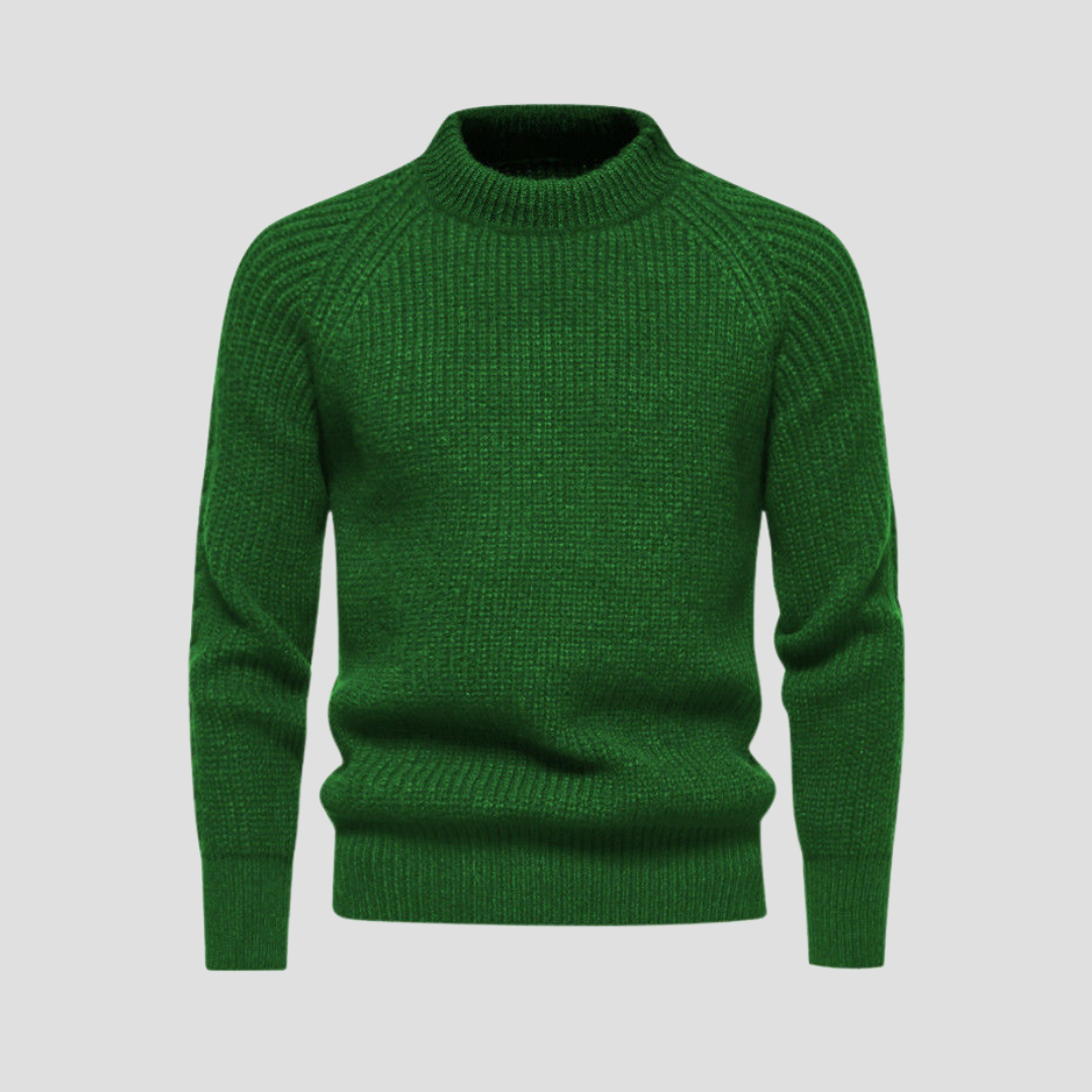 Men's Soft Cable Knit Sweater - OutfitLondon