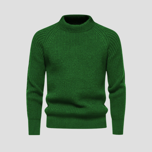 Men's Soft Cable Knit Sweater - OutfitLondon
