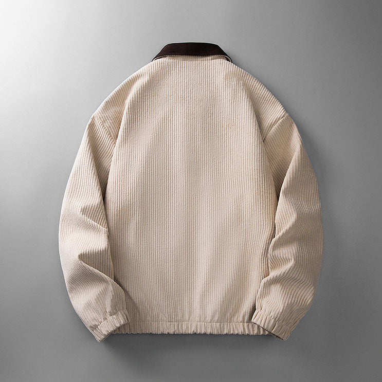 Rugged Textured Zip Up Jacket