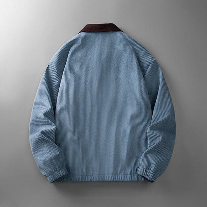 Rugged Textured Zip Up Jacket