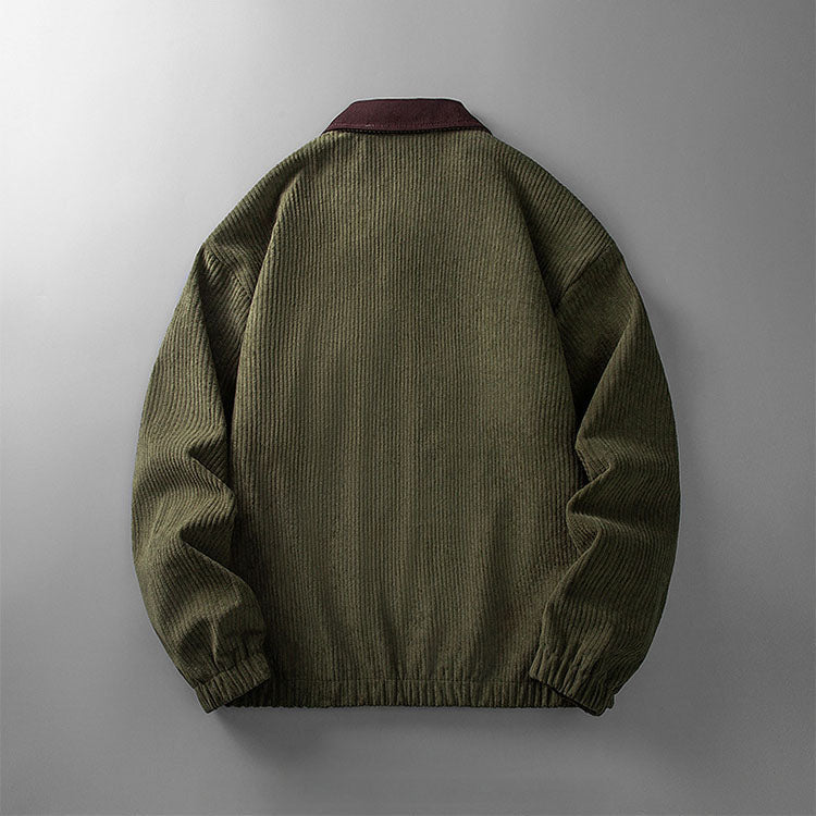 Rugged Textured Zip Up Jacket