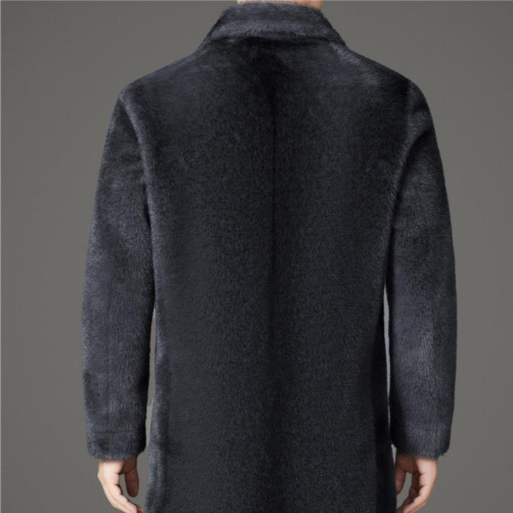Warm Reversible Faux Fur Parka Coat