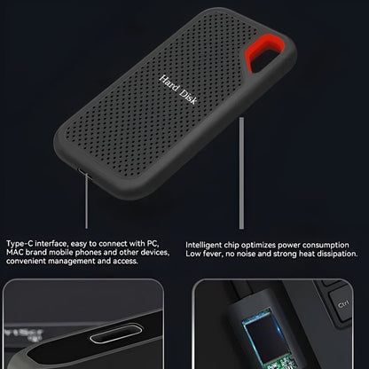 Fast 8TB USB External Solid State Drive Compact Storage