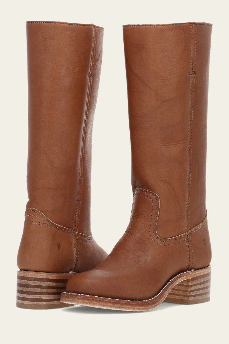 Trendy Leather High Heel Boots for Women - OutfitLondon