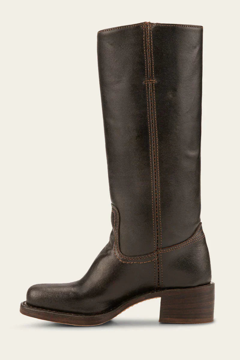 Trendy Leather High Heel Boots for Women