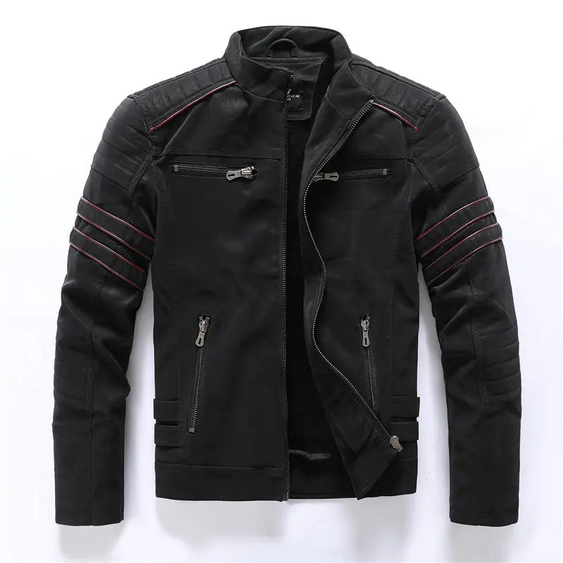 Leather Motorcycle Jacket for Mens - OutfitLondon