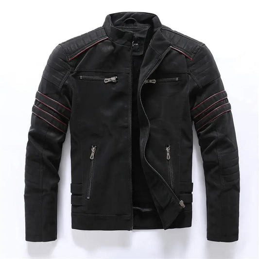 Leather Motorcycle Jacket for Mens - OutfitLondon