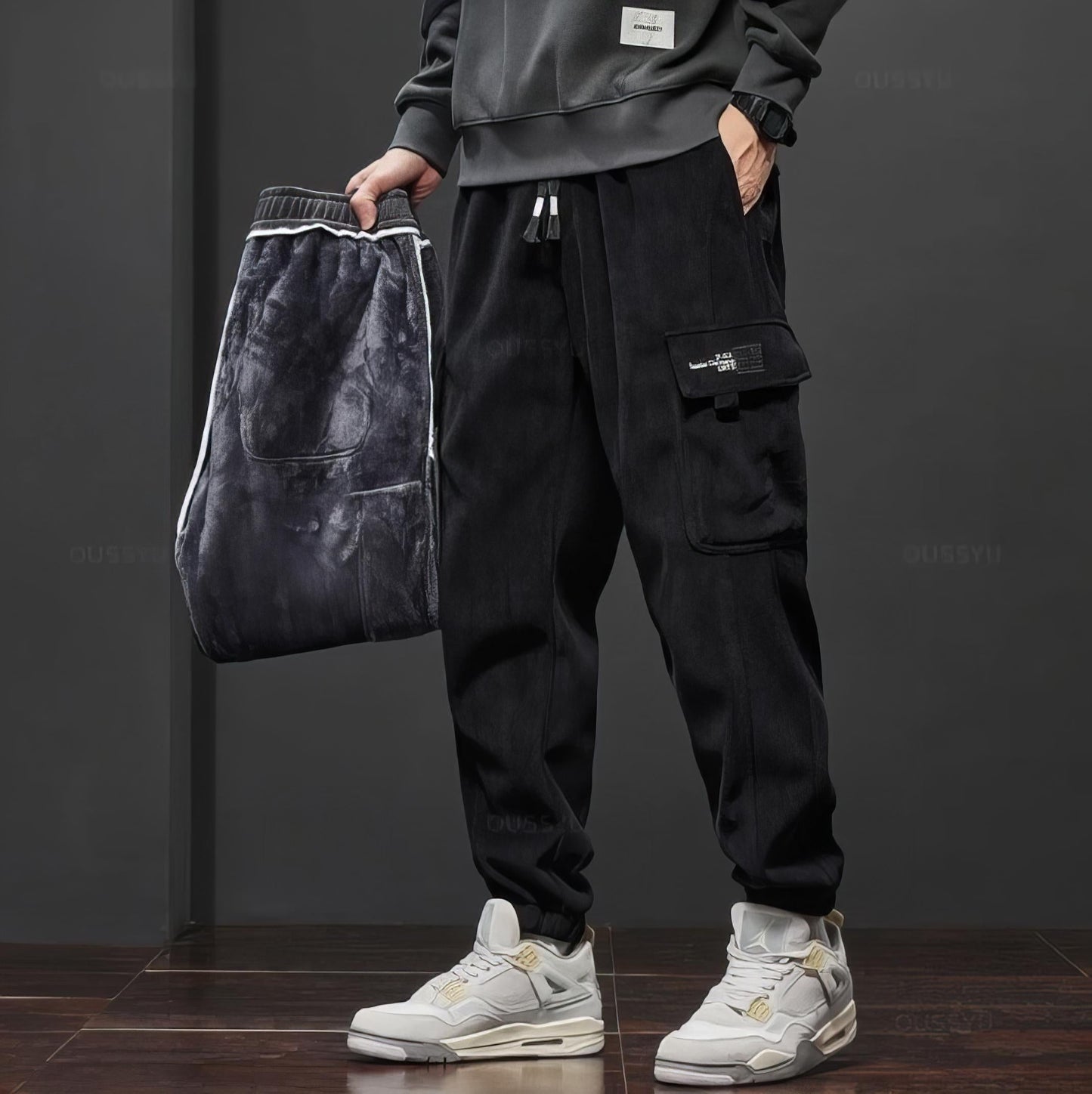 Comfortable Elastic Waist Cargo Pants