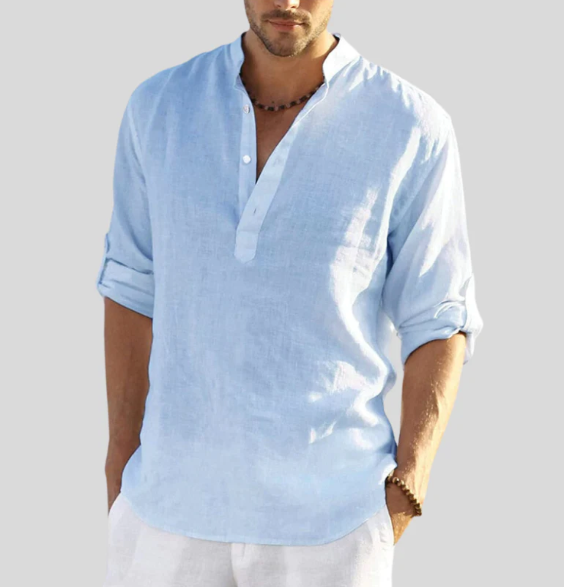 Classic Linen Dress Shirt for Men