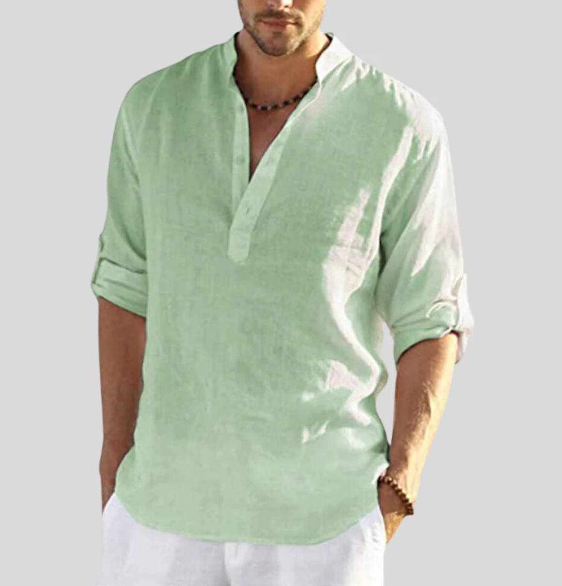 Classic Linen Dress Shirt for Men