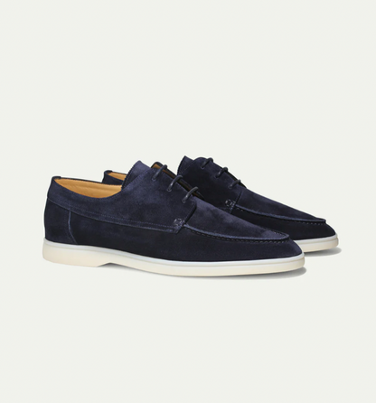 Men's Suede Loafers Vintage Style Brown