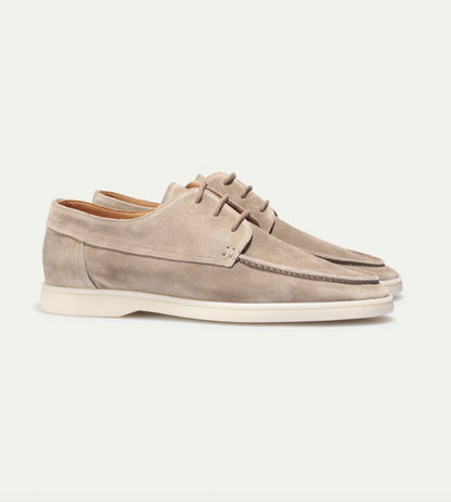 Men's Suede Loafers Vintage Style Brown