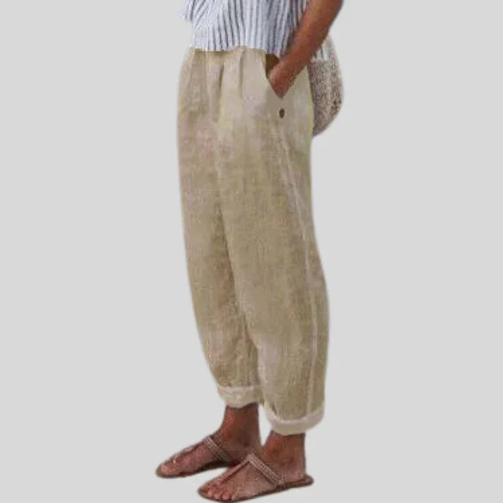 Relaxed Fit Linen Pants for Men - OutfitLondon