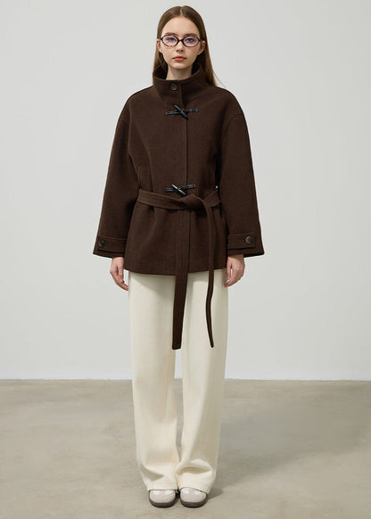 Warm Women's Belted Winter Coat