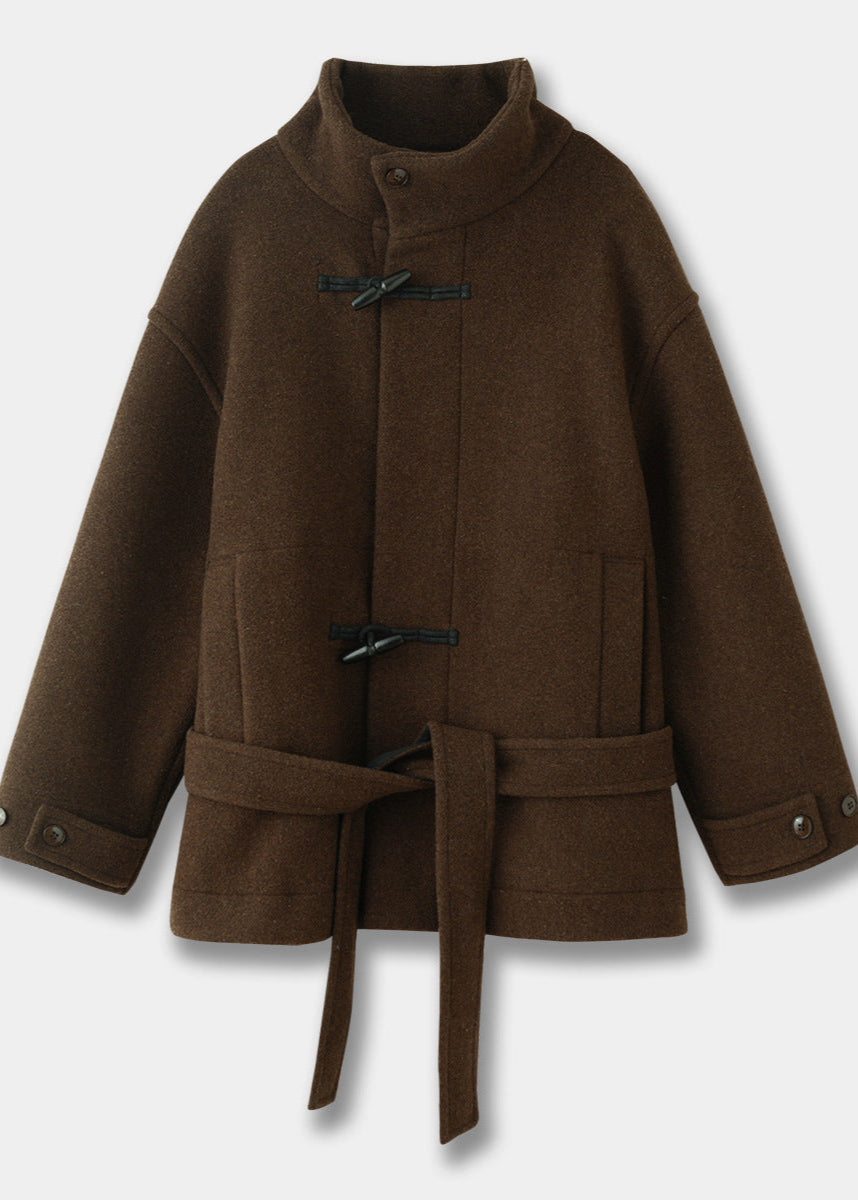 Warm Women's Belted Winter Coat