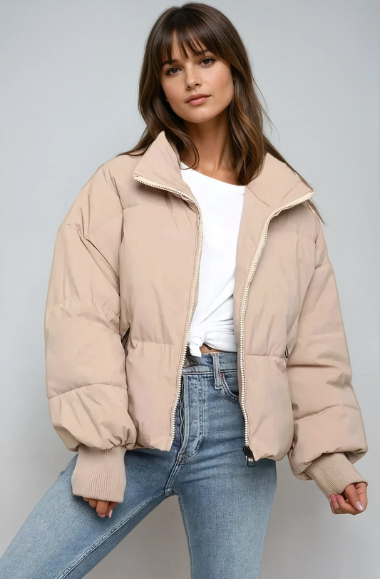 Pink Lightweight Down Jacket - OutfitLondon
