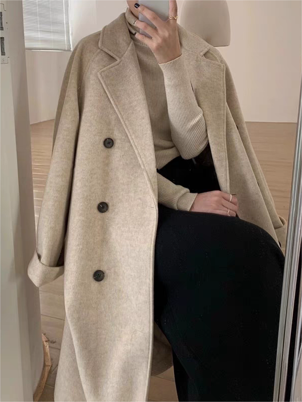 Timeless Double Breasted Womens Winter Coat - OutfitLondon