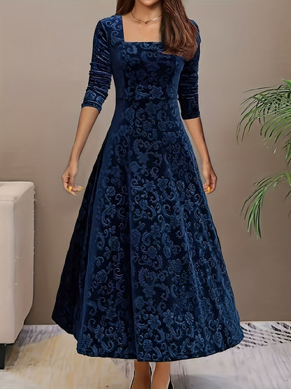 Casual Floral Print Mid Length Dress