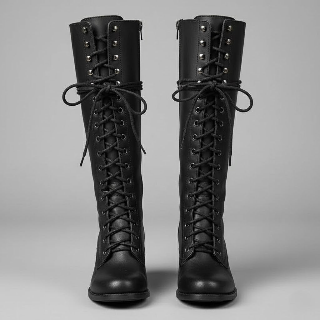 Trendy Zip Up Tall Women's Boots - OutfitLondon