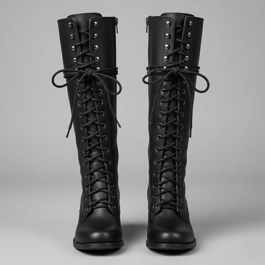 Trendy Zip Up Tall Women's Boots - OutfitLondon