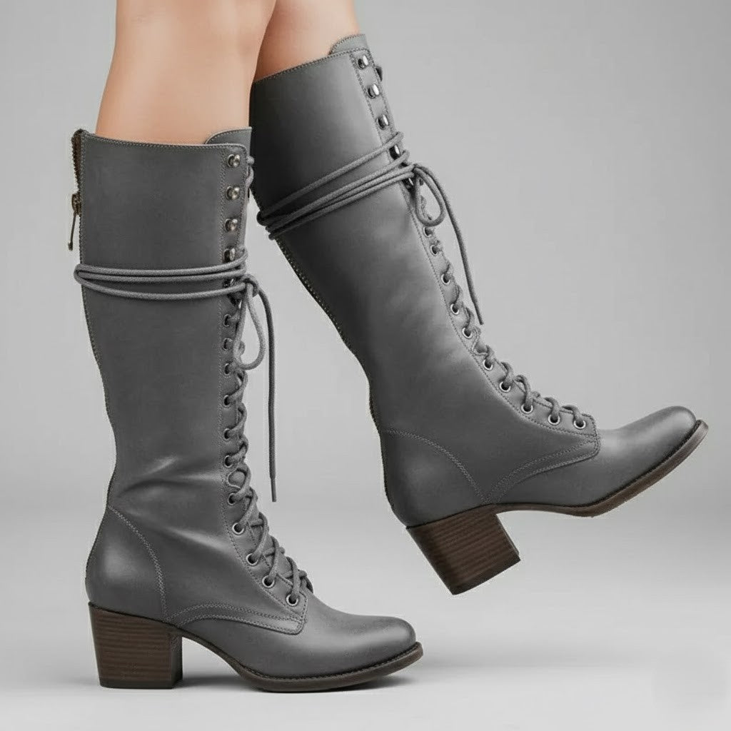 Trendy Zip Up Tall Women's Boots
