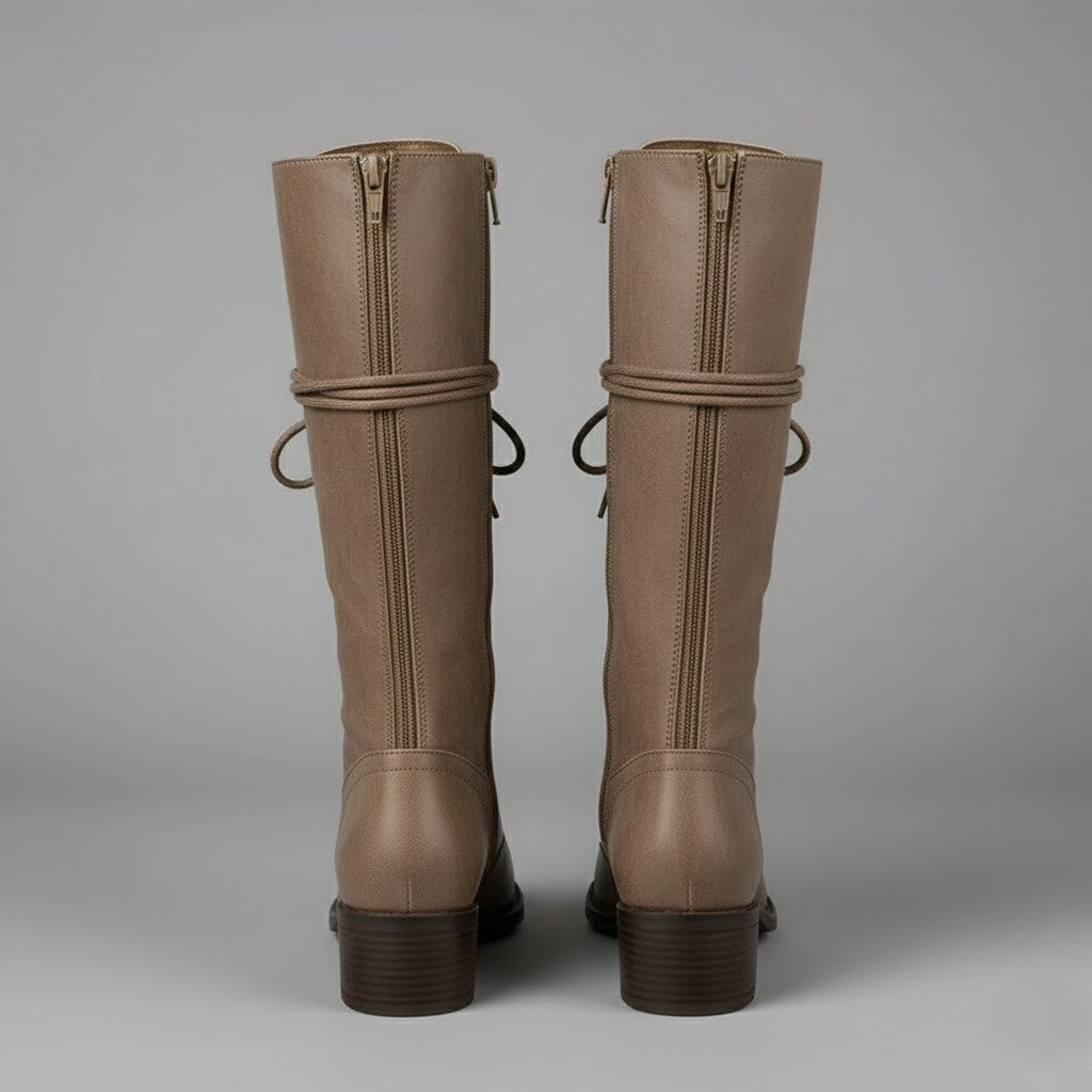 Trendy Zip Up Tall Women's Boots