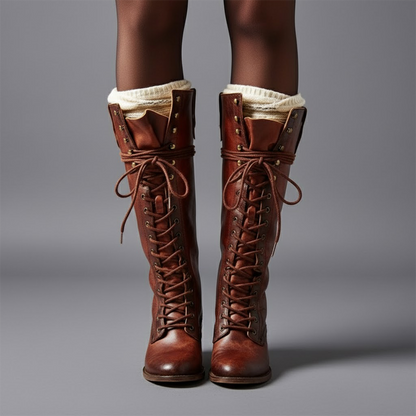Trendy Zip Up Tall Women's Boots