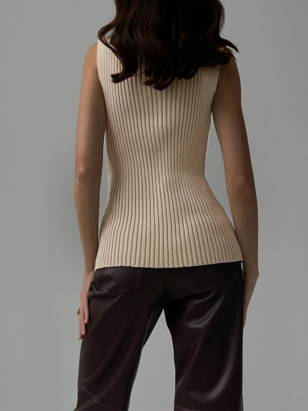 Simple Women's Basic Ribbed Tank Top