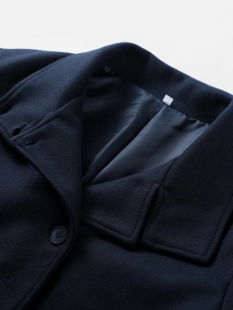 Warm Women's Wool Blend Winter Coat