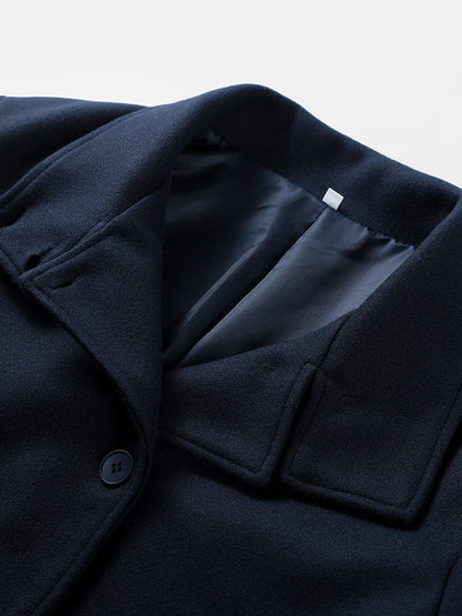 Warm Women's Wool Blend Winter Coat