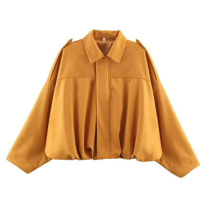 Classic Ladies Large Bomber Coat