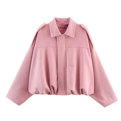 Classic Ladies Large Bomber Coat