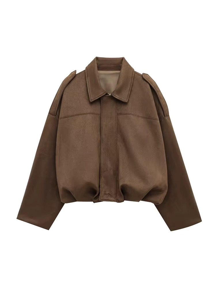 Classic Ladies Large Bomber Coat