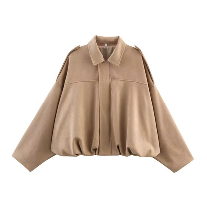 Classic Ladies Large Bomber Coat