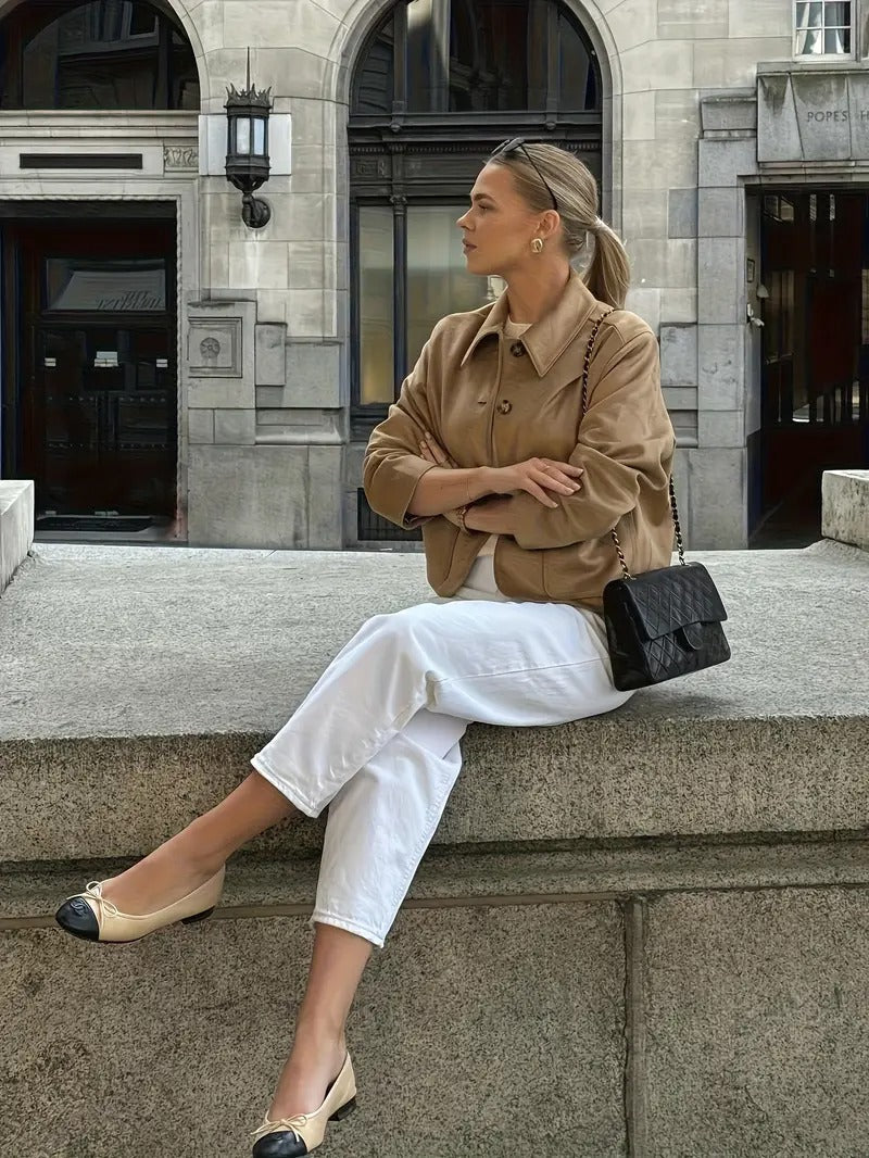 Soft Suede Women's Blazer Jacket