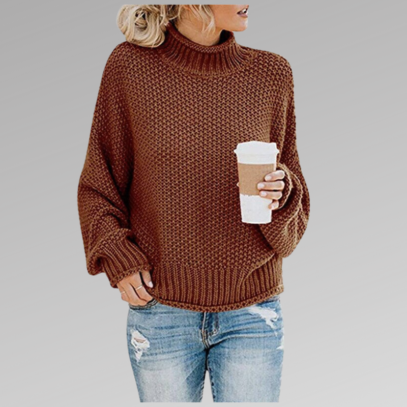 Soft Women's Crew Neck Knit Sweater
