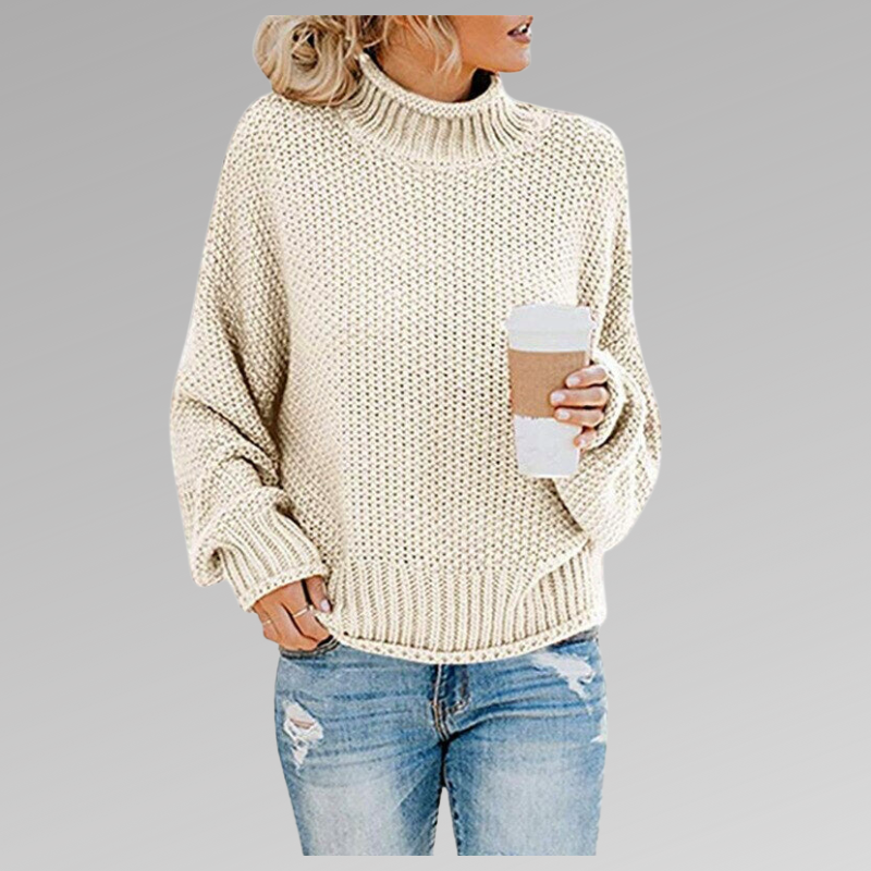 Soft Women's Crew Neck Knit Sweater