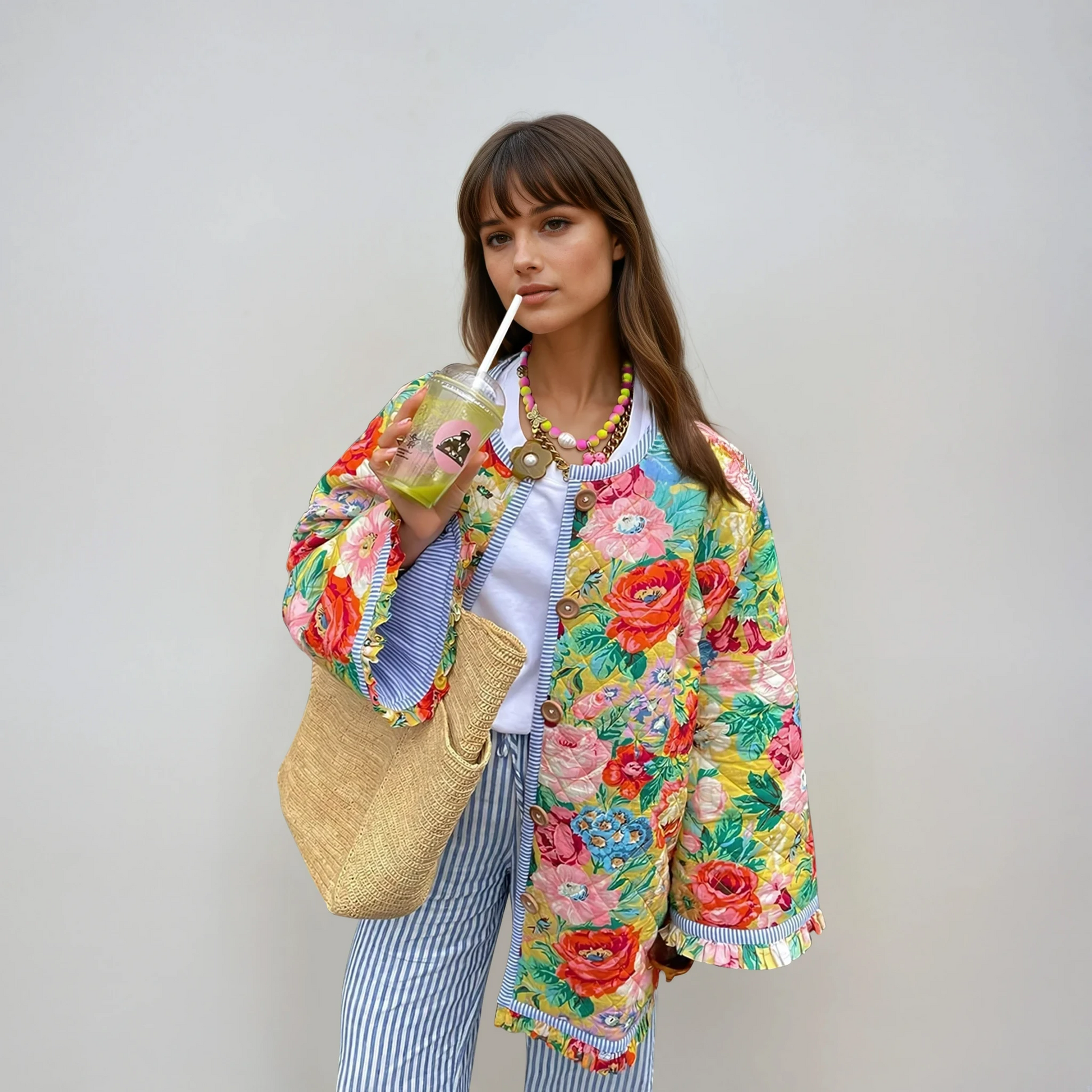 Stylish Ladies Floral Blazer - OutfitLondon