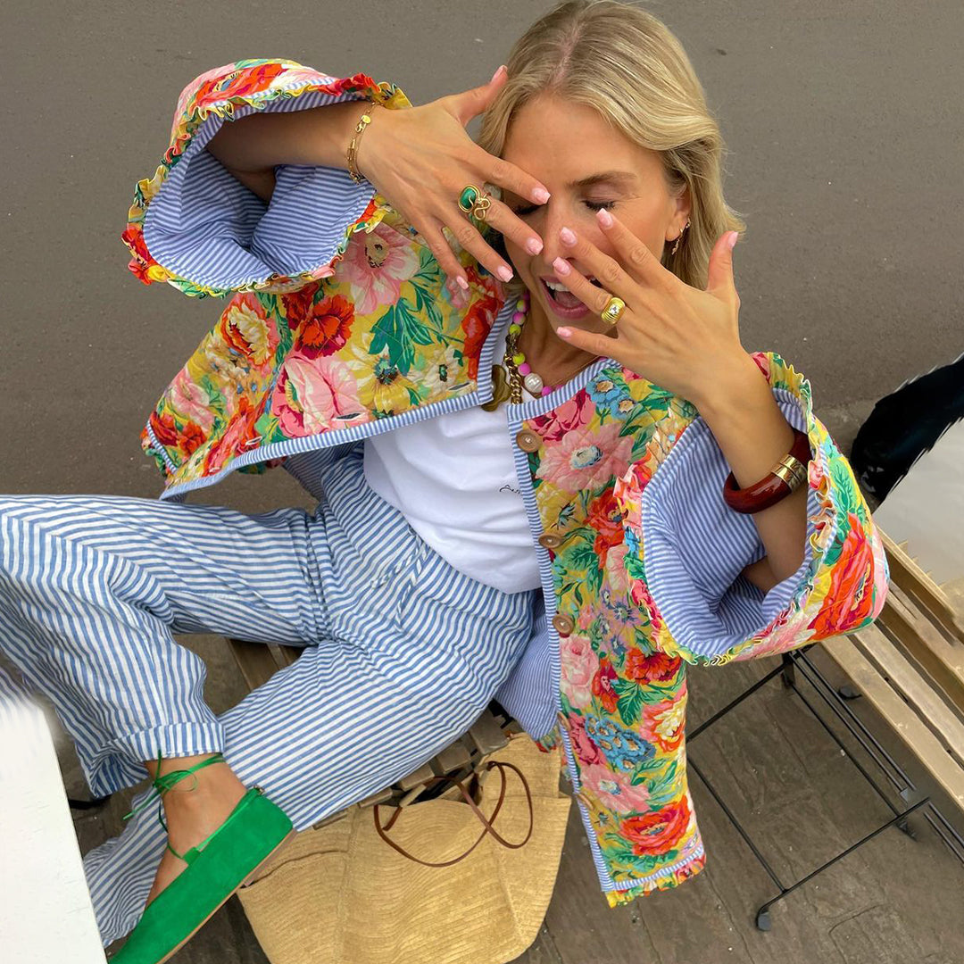 Stylish Ladies Floral Blazer