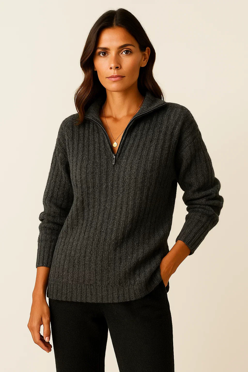 Soft Women's Half Zip Jumper Sweater