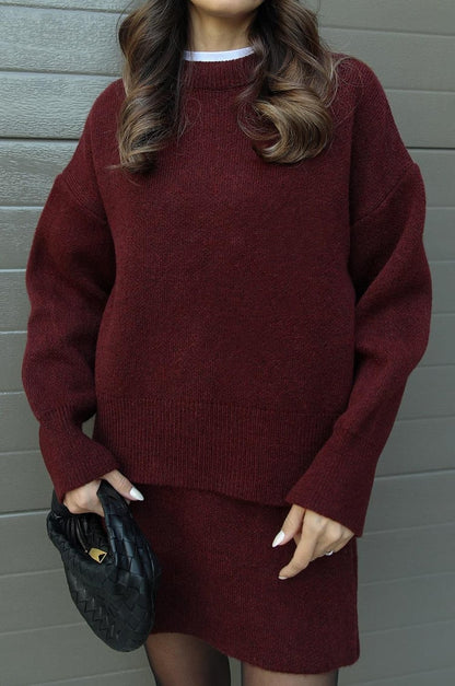 Cozy Women's 2 Piece Knit Outfit Set