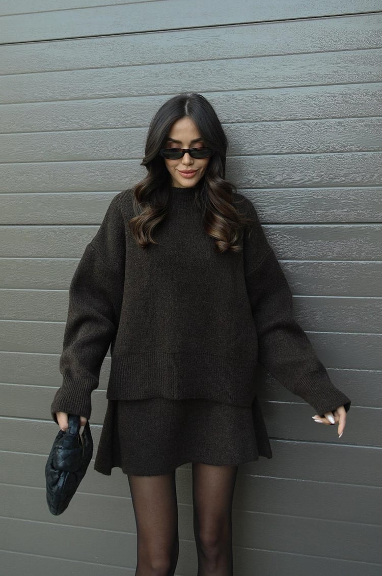 Cozy Women's 2 Piece Knit Outfit Set