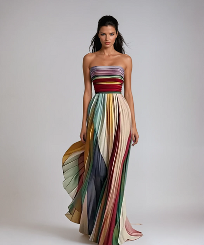 Elegant Long Sleeveless Dress - OutfitLondon