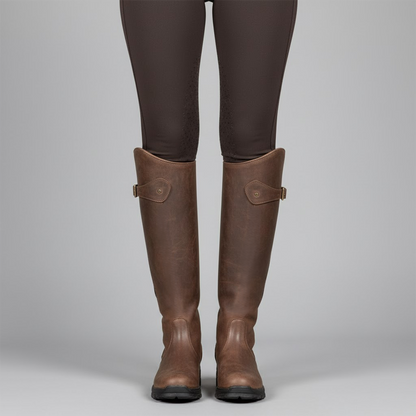 Waterproof Women's Leather Riding Boots