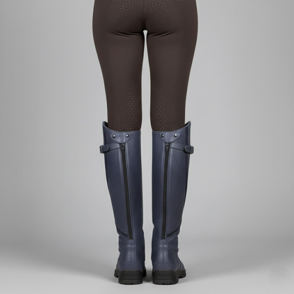 Waterproof Women's Leather Riding Boots