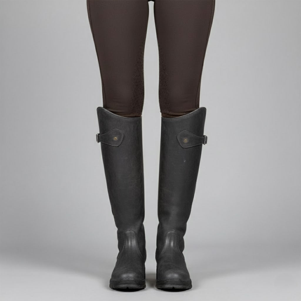 Waterproof Women's Leather Riding Boots