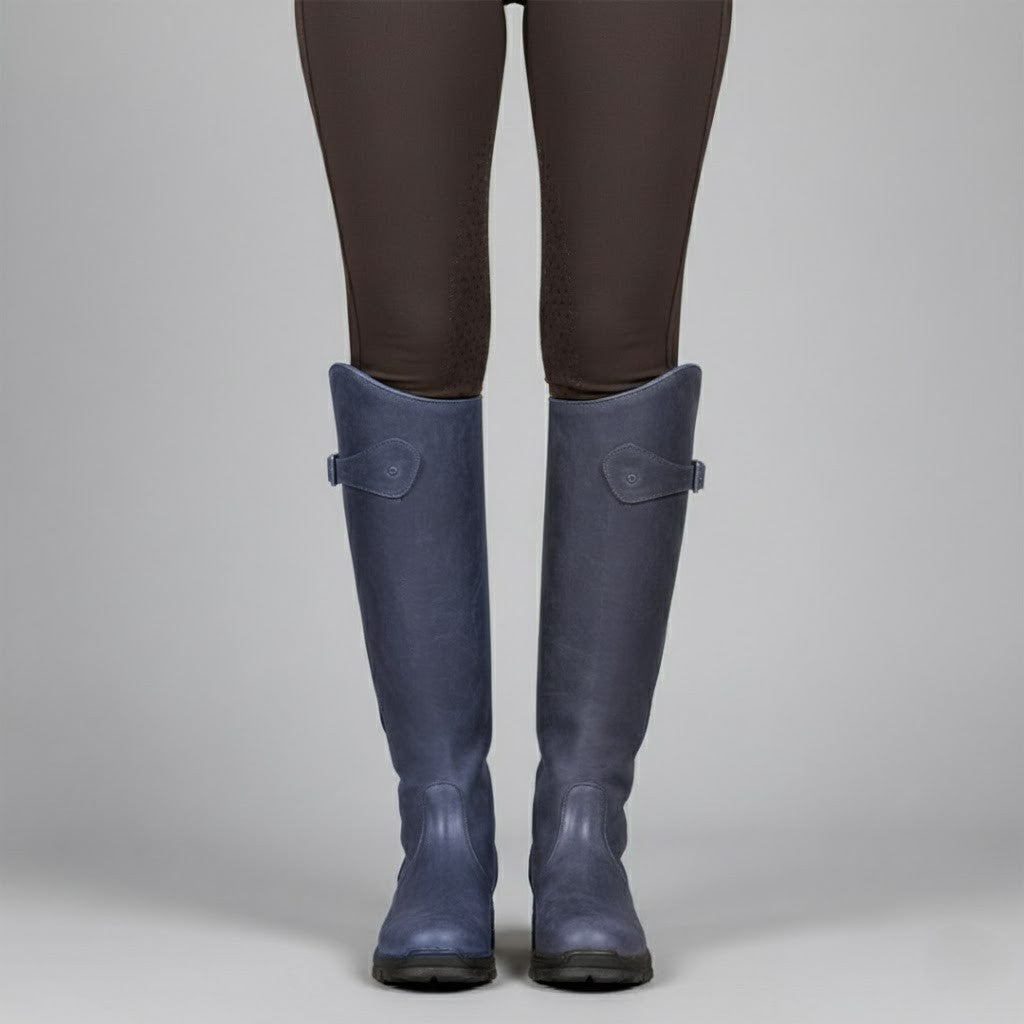 Waterproof Women's Leather Riding Boots