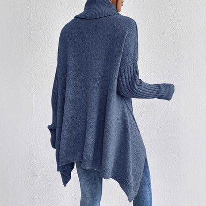 Chic Women's Loose Fit Turtleneck Jumper